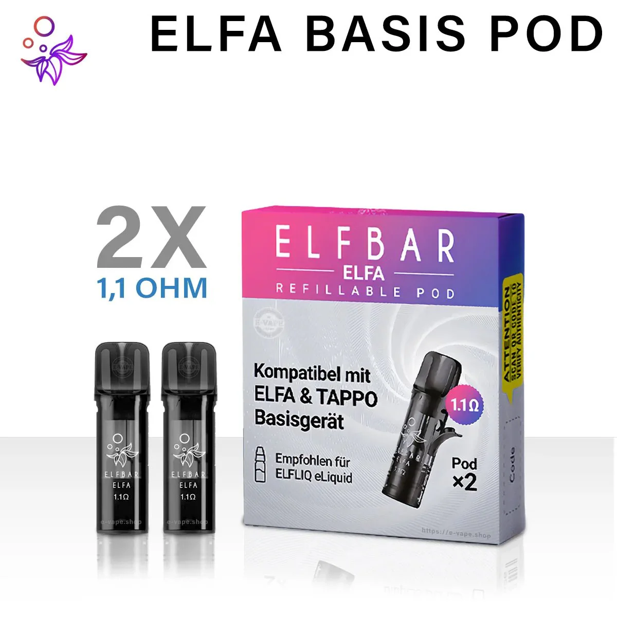 Elfbar ELFA - Prefilled Pod System | Ab 3,99€ | DHL Versand